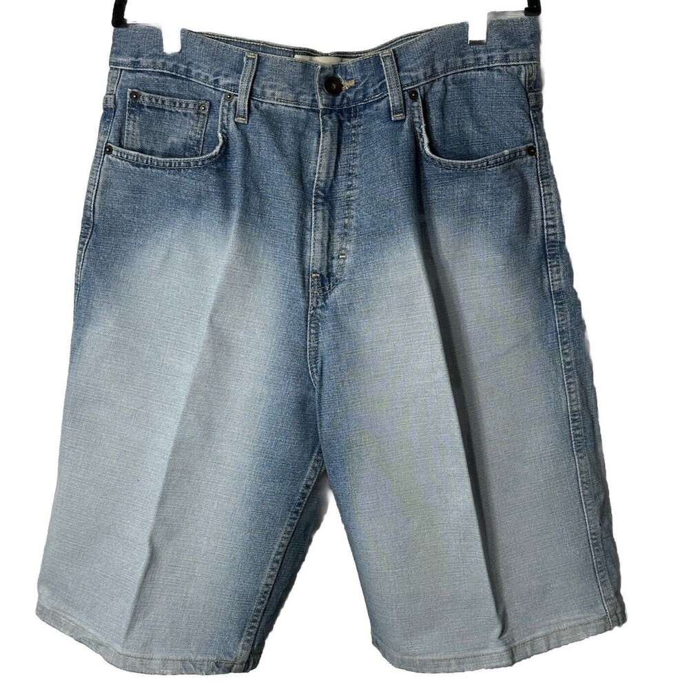Foot Locker Shorts Men’s Sz 34 Blue Denim Graphic Pocket Cotton Casual Jean